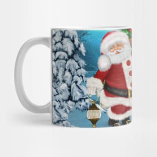 Merry christmas, Santa Claus with teddy bear Mug